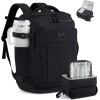 imageLOVEVOOK Travel Backpack for Women amp Men 25L Airline Approved Personal Item Carry On Backpack Lightweight with 2 Packing Cubes Waterproof Daypack for Work Gym amp Weekend Travel Slate GreenBlackBlack