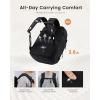 imageLOVEVOOK Travel Backpack for Women amp Men 25L Airline Approved Personal Item Carry On Backpack Lightweight with 2 Packing Cubes Waterproof Daypack for Work Gym amp Weekend Travel Slate GreenBlackBeigeblackorange