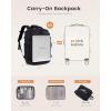 imageLOVEVOOK Travel Backpack for Women amp Men 25L Airline Approved Personal Item Carry On Backpack Lightweight with 2 Packing Cubes Waterproof Daypack for Work Gym amp Weekend Travel Slate GreenBlackBlack