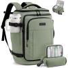 imageLOVEVOOK Travel Backpack for Women amp Men 25L Airline Approved Personal Item Carry On Backpack Lightweight with 2 Packing Cubes Waterproof Daypack for Work Gym amp Weekend Travel Slate GreenBlackSlate Greenblack