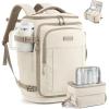 imageLOVEVOOK Travel Backpack for Women amp Men 25L Airline Approved Personal Item Carry On Backpack Lightweight with 2 Packing Cubes Waterproof Daypack for Work Gym amp Weekend Travel Slate GreenBlackKhakibeige