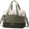 imageLOVEVOOK Weekender Bags for Women with Shoe Compartment Lightweight Travel Duffle Bag with Wet Pocket Hospital Overnight Bags for Women Labor Delivery Personal Item Carry On Bag for Gym SportWhite  Green