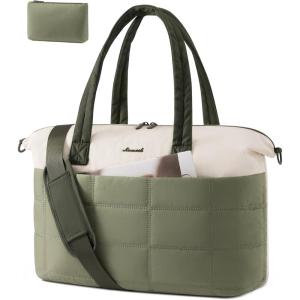 imageLOVEVOOK Small Gym Bag for Women amp Men with Wet Pocket36L Cute Waterproof Womens Gym Bag Travel Duffel Bags Workout BagConvertible Carry on Bag Overnight Bags Personal Item Travel Bag Been GreenLBeige Bean green