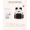 image:imageLOVEVOOK Upgrade Mini Backpack Purse for Women with Giant Tumbler HolderBeige Black Brown