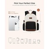 image:imageLOVEVOOK Upgrade Mini Backpack Purse for Women with Giant Tumbler HolderBeige Black Brown