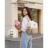 image:imageLOVEVOOK Upgrade Mini Backpack Purse for Women with Giant Tumbler HolderBeige Khaki