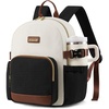 image:imageLOVEVOOK Upgrade Mini Backpack Purse for Women with Giant Tumbler HolderBeige Black Brown