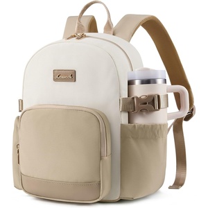 image:imageLOVEVOOK Upgrade Mini Backpack Purse for Women with Giant Tumbler HolderBeige Khaki