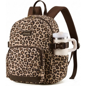 image:imageLOVEVOOK Upgrade Mini Backpack Purse for Women with Giant Tumbler HolderLeopard Print